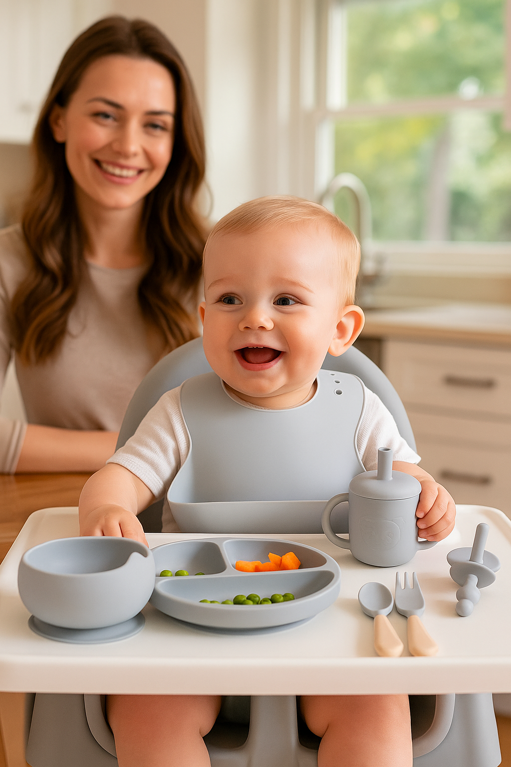 12-Piece Silicone Baby Feeding Set
