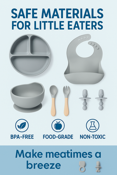 12-Piece Silicone Baby Feeding Set