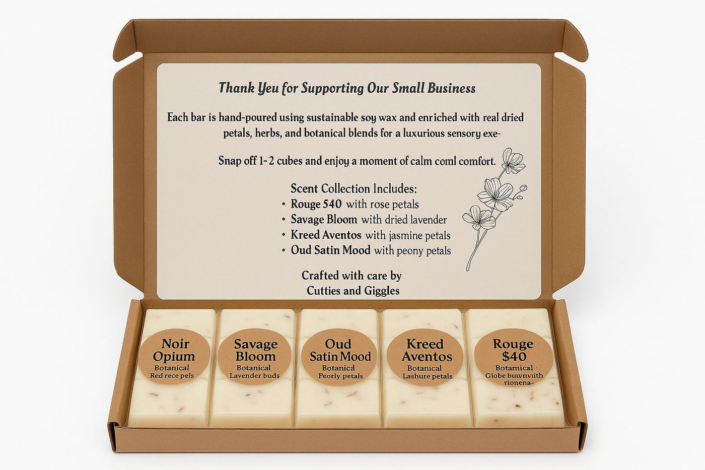 Luxury Botanical Soy Wax Melts Gift Set – 5