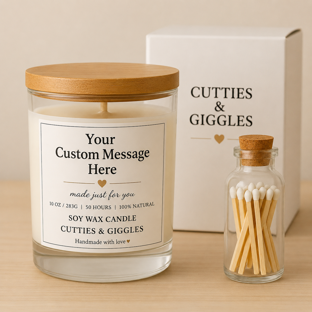 Personalised Luxury Soy Candle for Mom