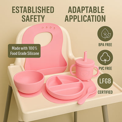 12-Piece Silicone Baby Feeding Set