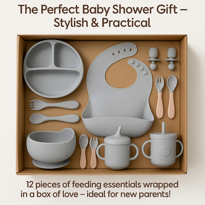 12-Piece Silicone Baby Feeding Set