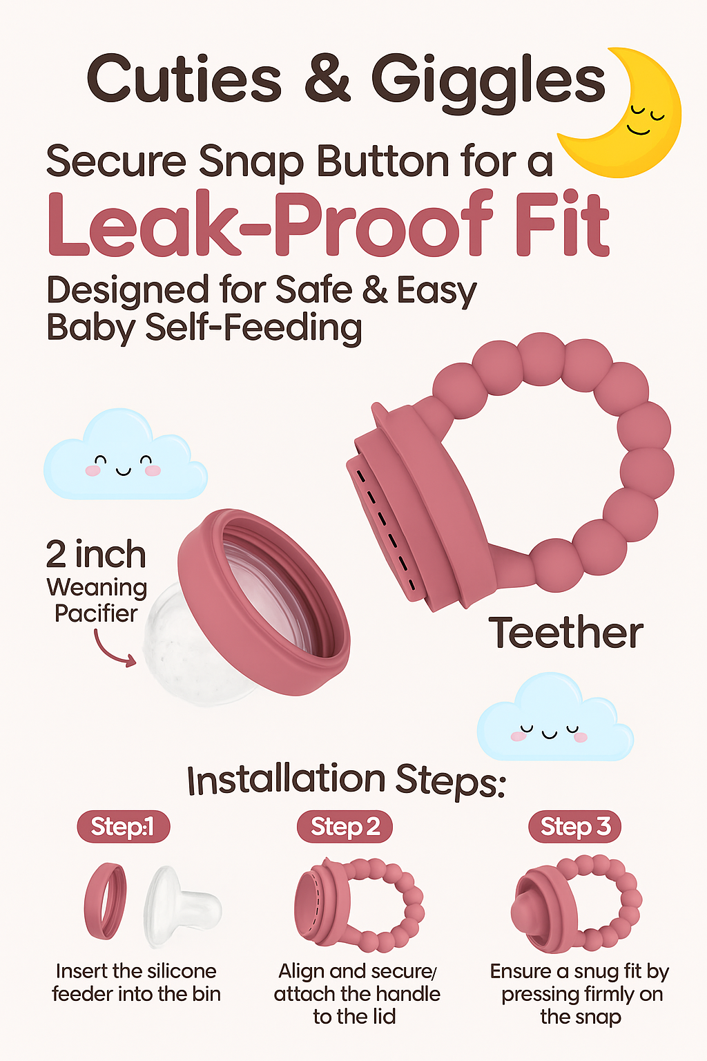 Silicone Baby Fruit Feeder
