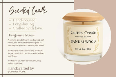 Golden Oud Candle – Vanilla, Sandalwood & Oud Satin Musk | Luxury Soy Wax Gift Candle