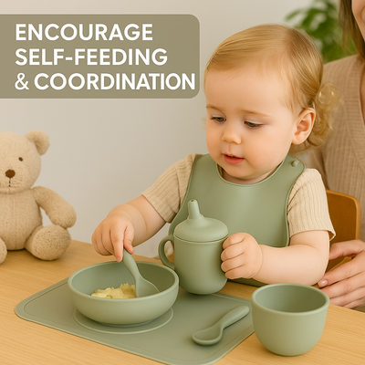 12-Piece Silicone Baby Feeding Set