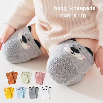 6-Pack Anti-Slip Baby Socks with Animal Faces