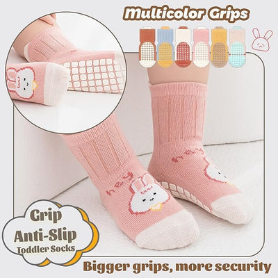 6-Pack Non-Slip Baby & Toddler Socks