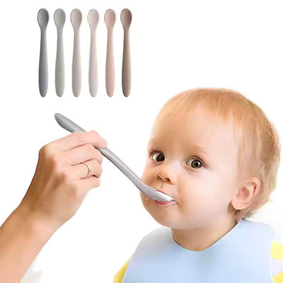 Silicone Baby Weaning Spoons  5PCS