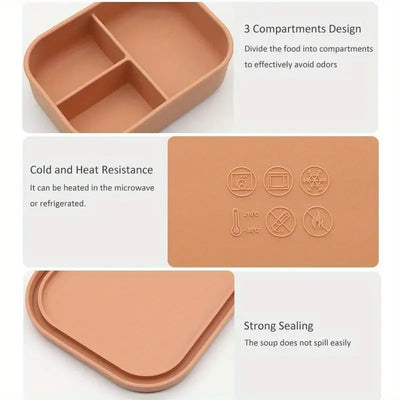 Kids Silicone Bento Lunch Box