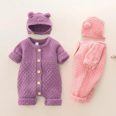 Baby Knitted Romper Sets