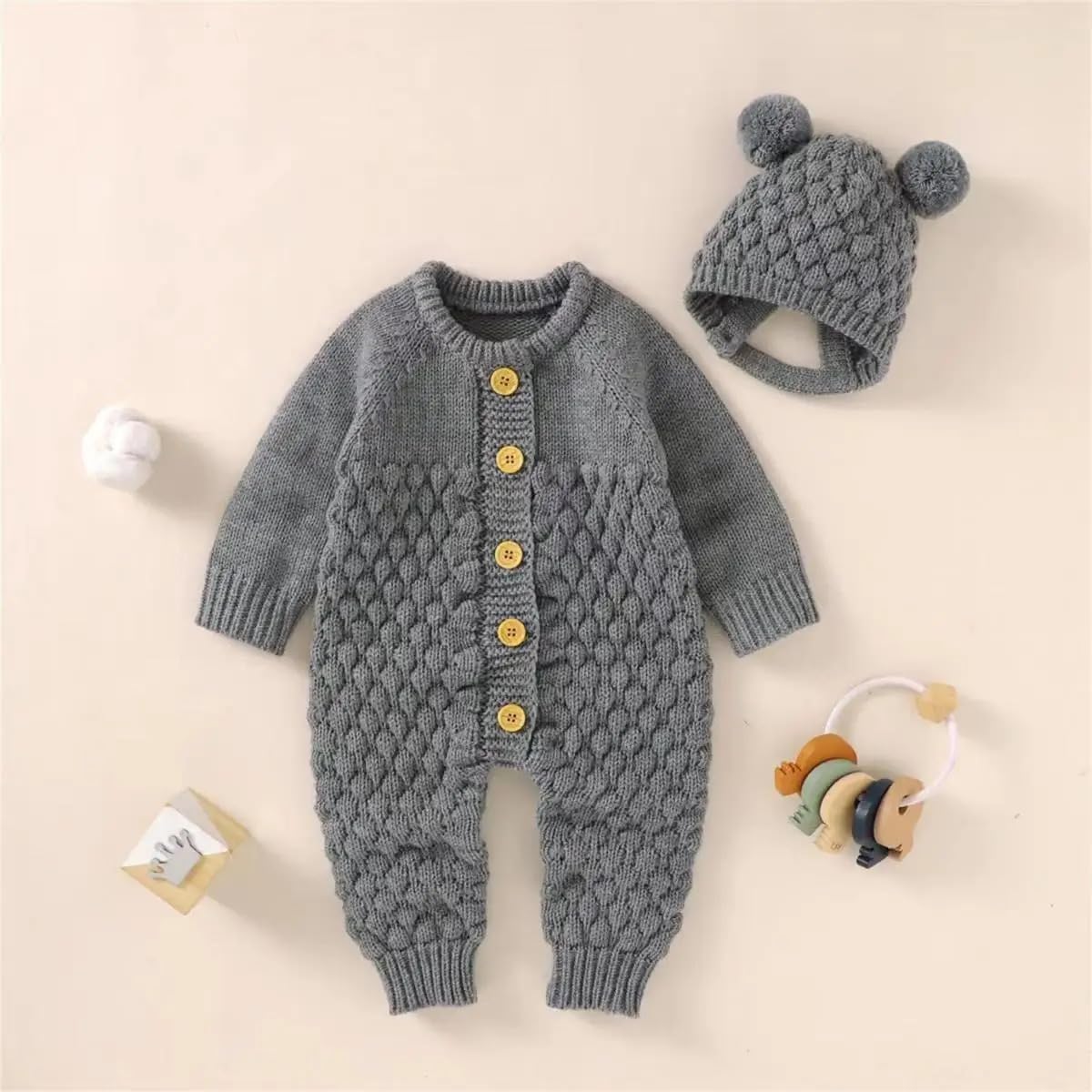 Baby Knitted Romper Sets