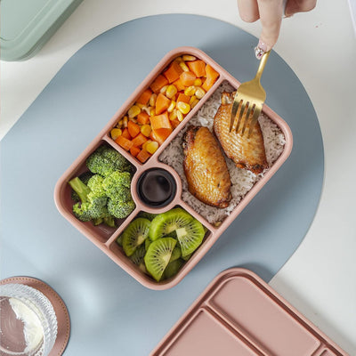Silicone Bento Lunch Box 5 Compartment