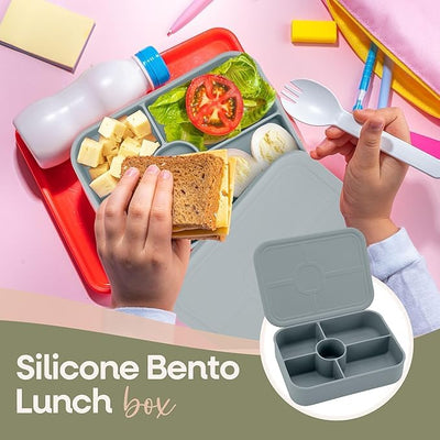 Silicone Bento Lunch Box 5 Compartment