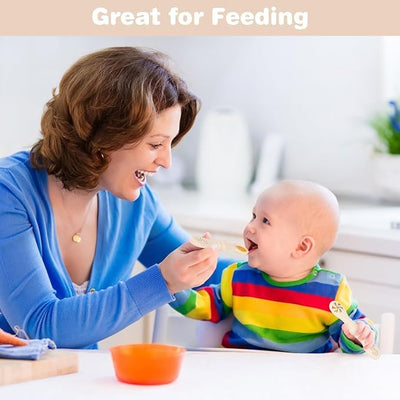3 Silicone Baby Spoons & Forks Set