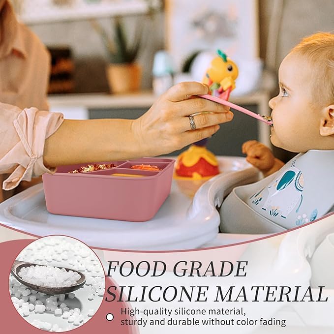 Silicone Bento Box 4 Compartment