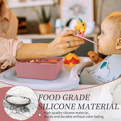 Silicone Bento Box 4 Compartment