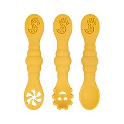 3 Silicone Baby Spoons & Forks Set