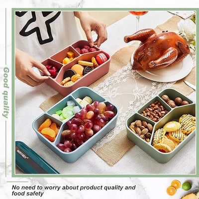 Silicone Bento Box 4 Compartment