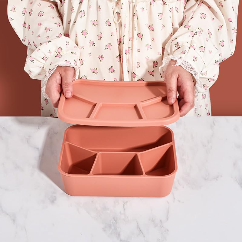 Silicone Bento Box 4 Compartment