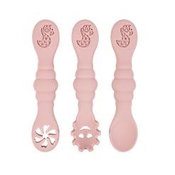 3 Silicone Baby Spoons & Forks Set