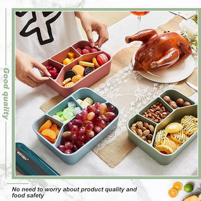 Silicone Bento Box 4 Compartment
