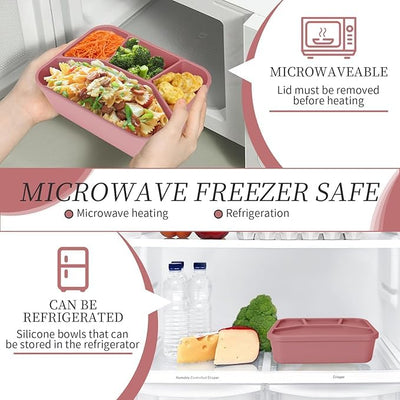 Silicone Bento Box 4 Compartment