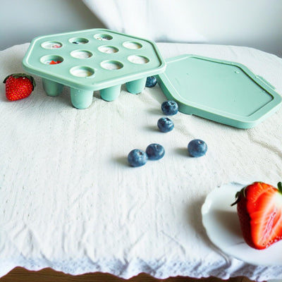 Silicone Baby Fruit Feeder & Breastmilk Popsicle Mold Set
