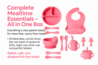 12-Piece Silicone Baby Feeding Set