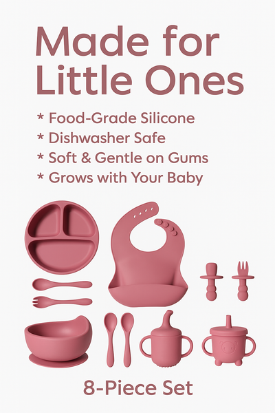 12-Piece Silicone Baby Feeding Set
