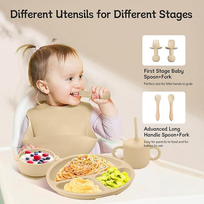 12-Piece Silicone Baby Feeding Set