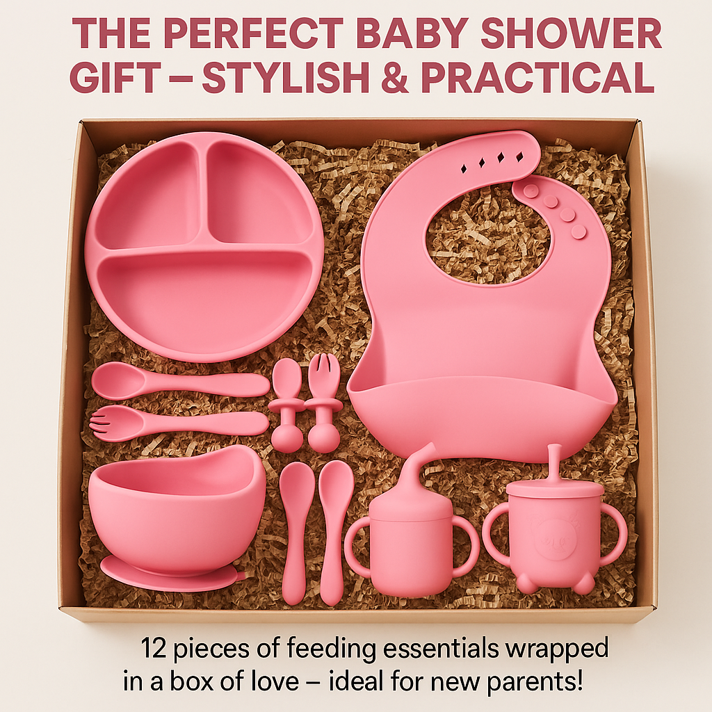 12-Piece Silicone Baby Feeding Set