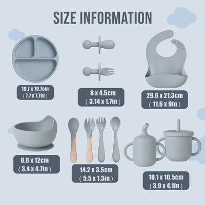 12-Piece Silicone Baby Feeding Set