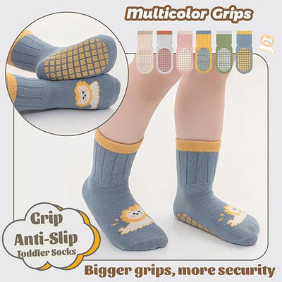 6 Pack Baby Toddler Grip Socks