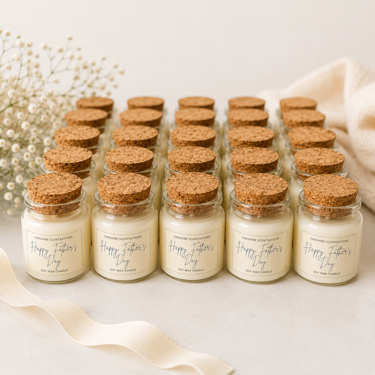 Personalised 50ml Mini Soy Wax Candles