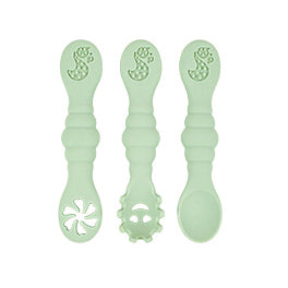 3 Silicone Baby Spoons & Forks Set