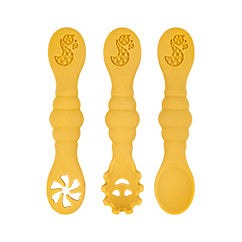 3 Silicone Baby Spoons & Forks Set