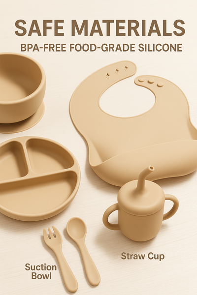 12-Piece Silicone Baby Feeding Set