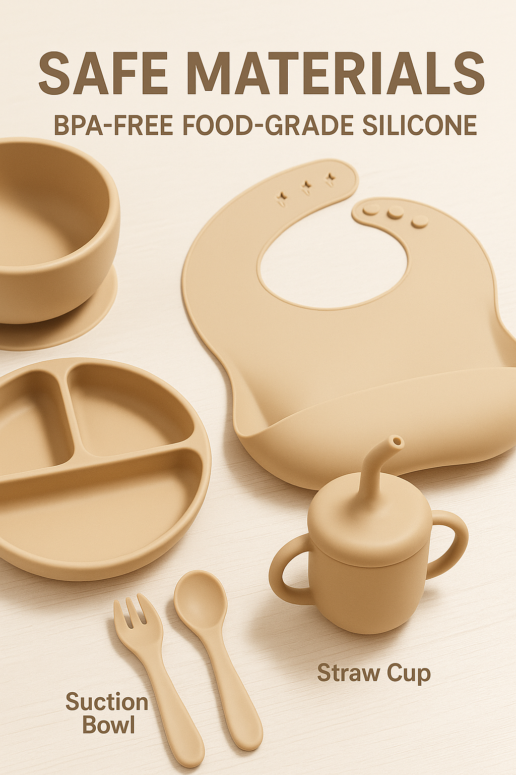12-Piece Silicone Baby Feeding Set