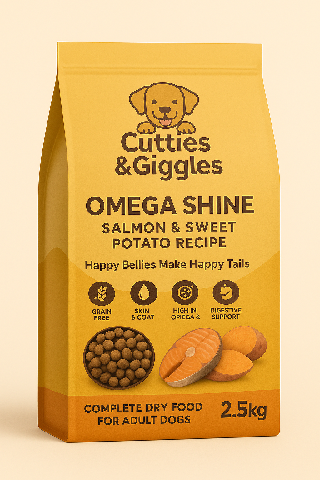 Grain-Free Salmon & Sweet Potato Dry Dog Food 2.5kg