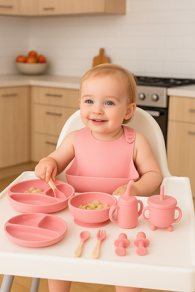 12-Piece Silicone Baby Feeding Set
