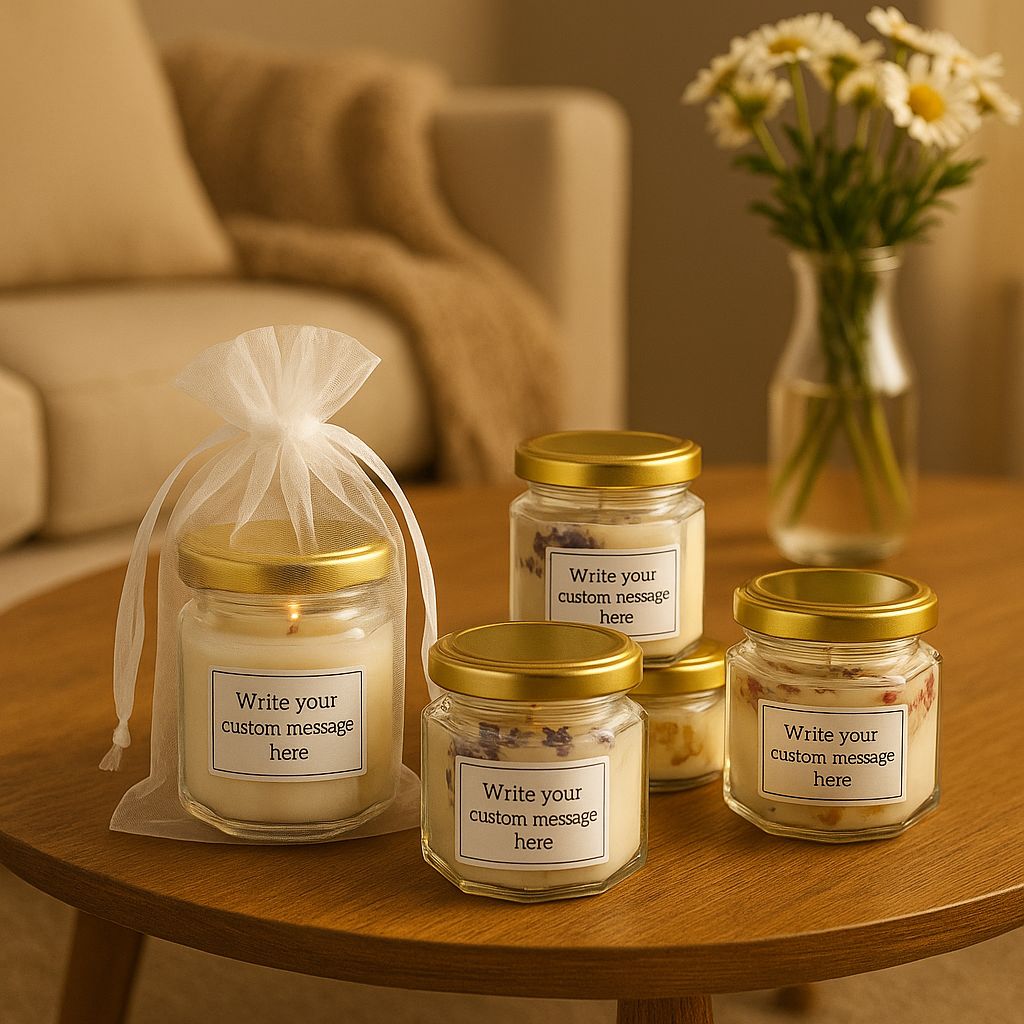 Personalised  Wedding Candle Favours