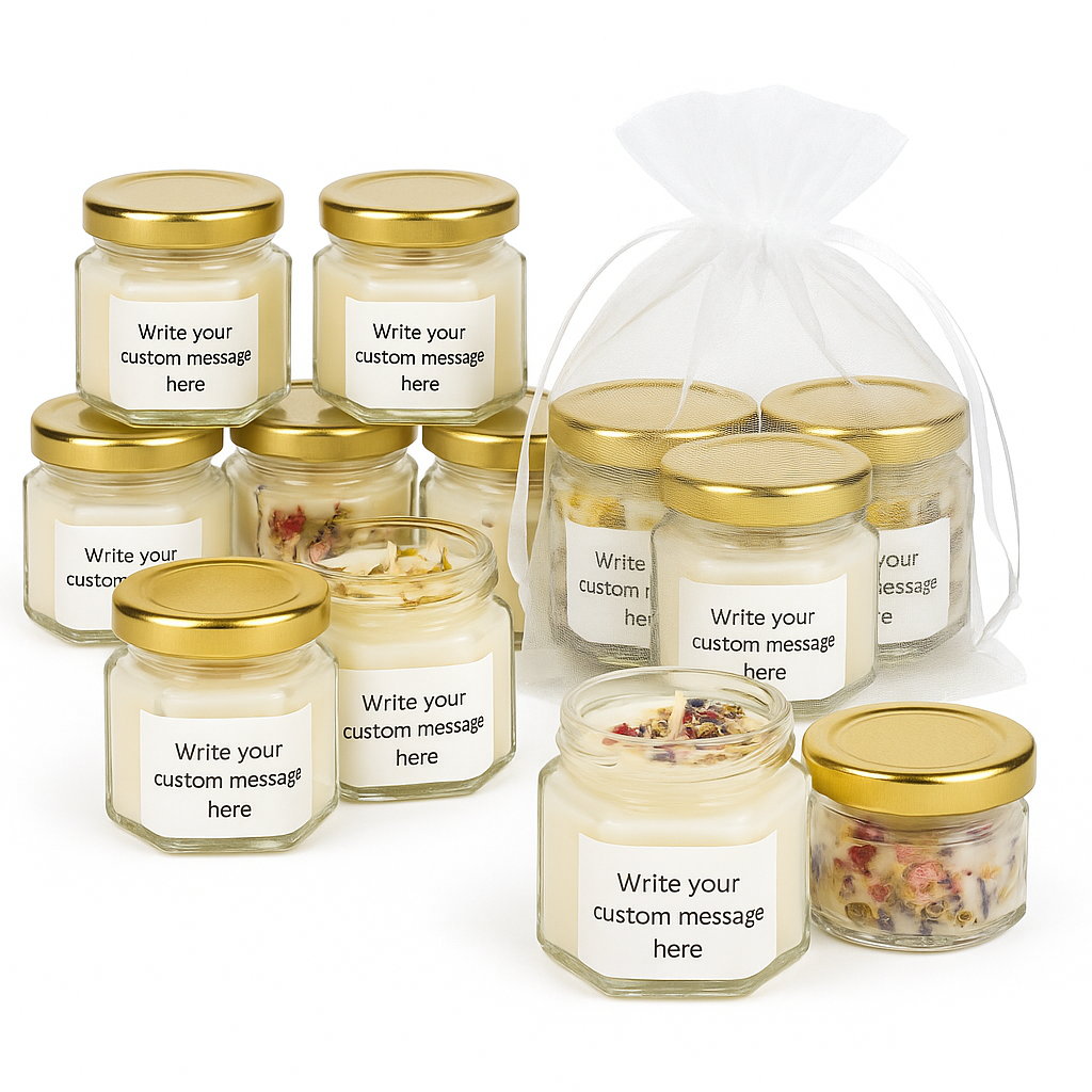 Personalised  Wedding Candle Favours