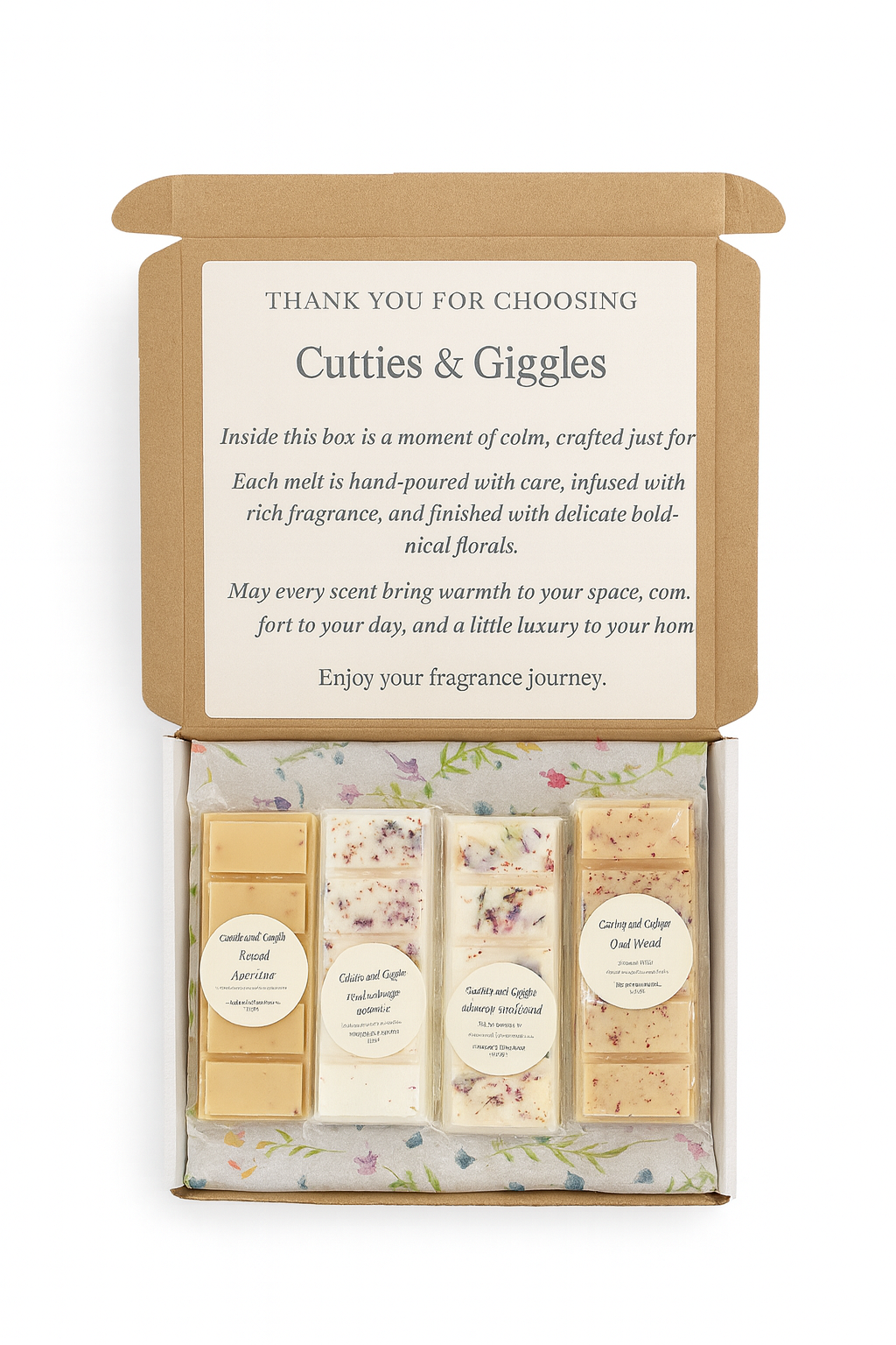 Luxury Botanical Soy Wax Melts Gift Set – 4