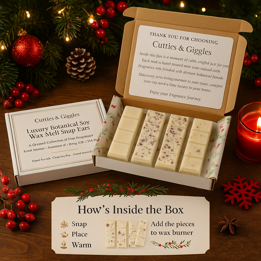 Luxury Botanical Soy Wax Melts Gift Set – 4