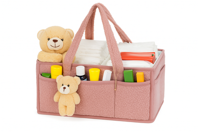 Teddy Bear Baby Diaper Caddy Organizer