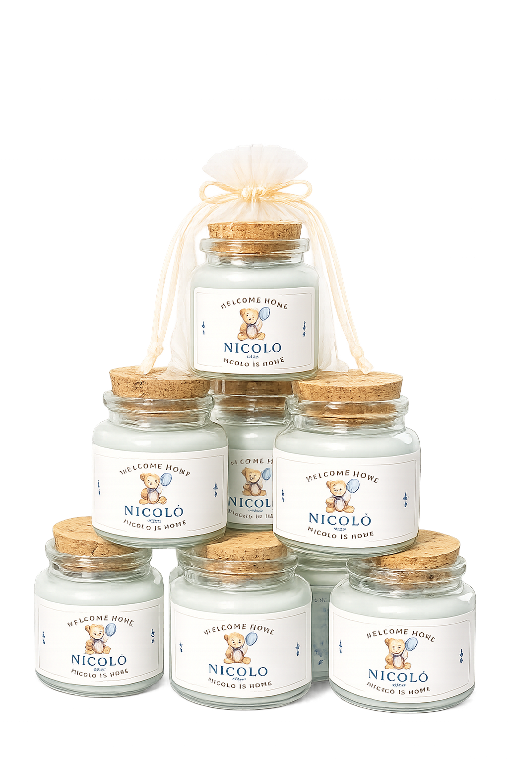 Personalised 50ml Mini Soy Wax Candles