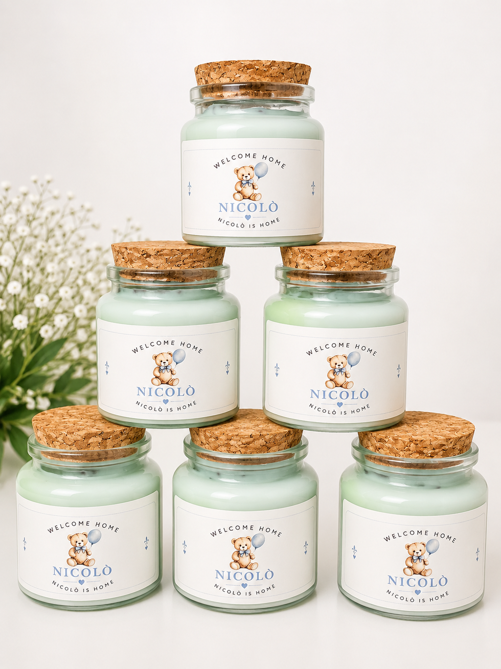 Personalised 50ml Mini Soy Wax Candles