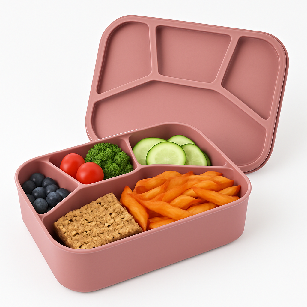 Silicone Bento Box 4 Compartment