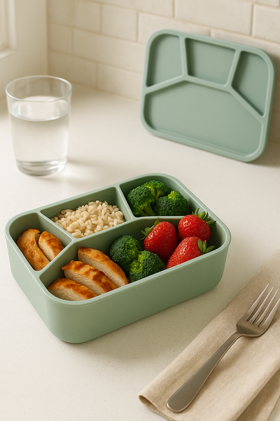 Silicone Bento Box 4 Compartment