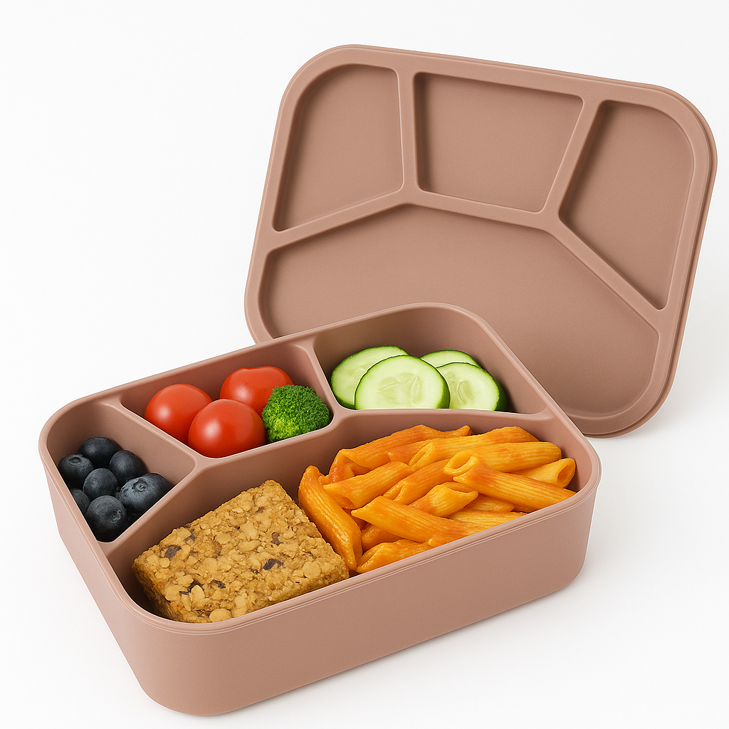 Silicone Bento Box 4 Compartment